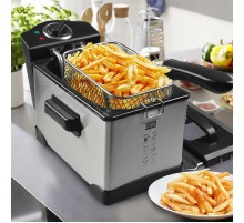 Фритюрница GFGril GFF-M2500 1400Вт серебристый/черный