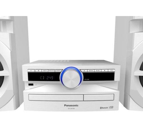Минисистема Panasonic SC-UX100EE-W белый 300Вт CD CDRW FM USB BT Минисистема Panasonic SC-UX100EE-W белый 300Вт CD CDRW FM USB BT
