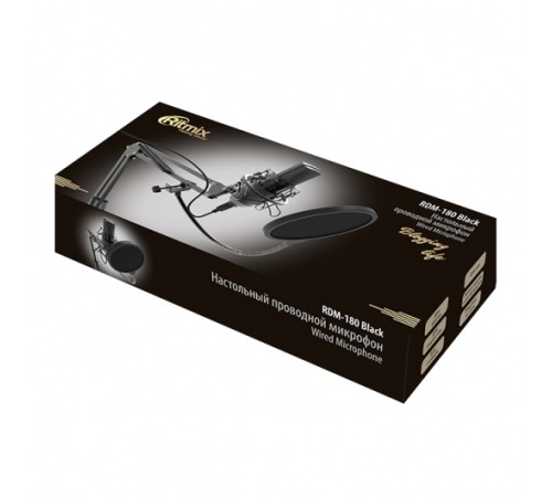Микрофон проводной Ritmix RDM-180 2.5м черный Микрофон проводной Ritmix RDM-180 2.5м черный