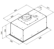 Вытяжка встраиваемая Maunfeld Crosby Power 60 белый управление: кнопочное (1 мотор)