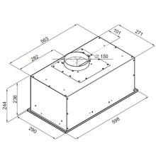 Вытяжка встраиваемая Maunfeld Crosby Power 60 белый управление: кнопочное (1 мотор)