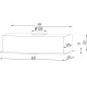 Вытяжка встраиваемая Lex GS Bloc LIGHT 600 белый управление: кнопочное (1 мотор)
