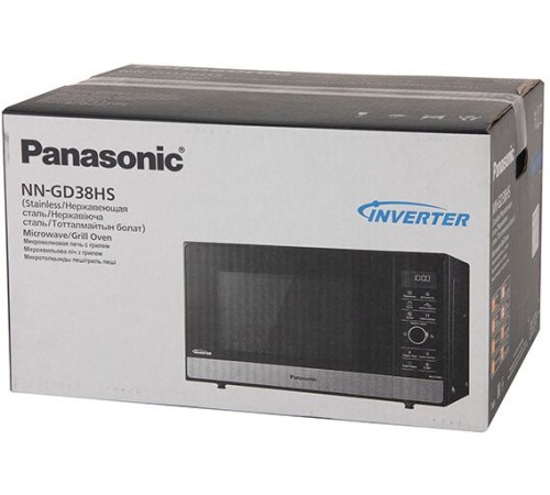 Микроволновая Печь Panasonic NN-GD38HSZPE 23л. 1000Вт черный/нержавеющая сталь Микроволновая Печь Panasonic NN-GD38HSZPE 23л. 1000Вт черный/нержавеющая сталь