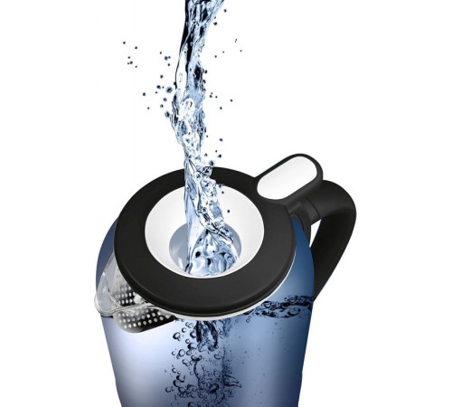 Чайник электрический Polaris PWK 1759CGL 1.5л. 2150Вт белый/черный корпус: стекло