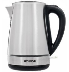 Чайник электрический Hyundai HYK-S3020 1.7л. 2200Вт серебристый матовый/черный корпус: металл/пластик