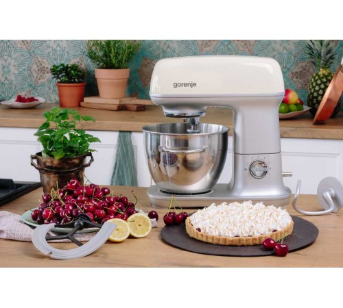 Кухонная машина Gorenje Retro MMC1000RL планетар.вращ. 1000Вт бежевый Кухонная машина Gorenje Retro MMC1000RL планетар.вращ. 1000Вт бежевый