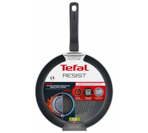 Сковорода ВОК (WOK) Tefal Resist D5161953 круглая 28см ручка несъемная (без крышки) черный (2100113629)