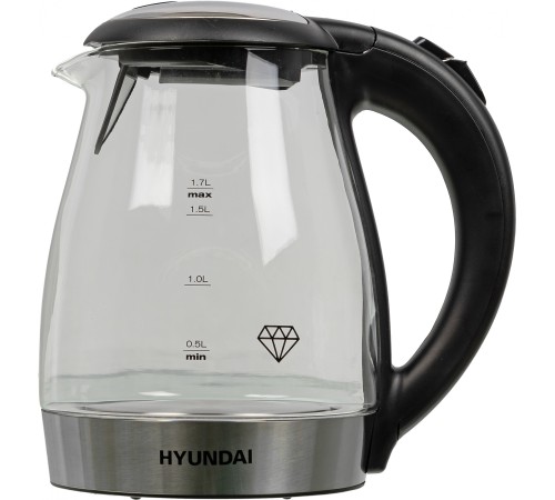 Чайник электрический Hyundai HYK-G2030 1.7л. 2200Вт черный корпус: стекло/пластик Чайник электрический Hyundai HYK-G2030 1.7л. 2200Вт черный корпус: стекло/пластик