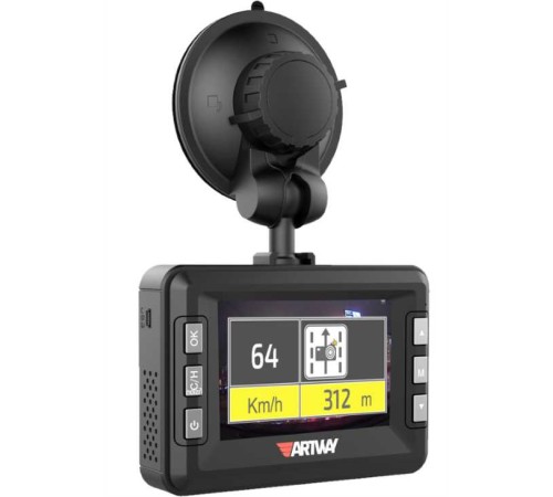 Видеорегистратор с радар-детектором Artway MD-109 GPS черный Видеорегистратор с радар-детектором Artway MD-109 GPS черный