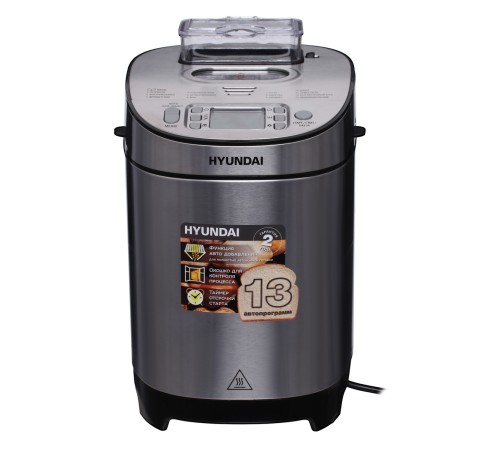 Хлебопечь Hyundai HYBM-M0313G 600Вт серебристый/черный Хлебопечь Hyundai HYBM-M0313G 600Вт серебристый/черный