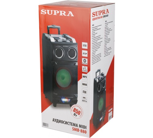 Минисистема Supra SMB-880 черный 140Вт FM USB BT SD Минисистема Supra SMB-880 черный 140Вт FM USB BT SD