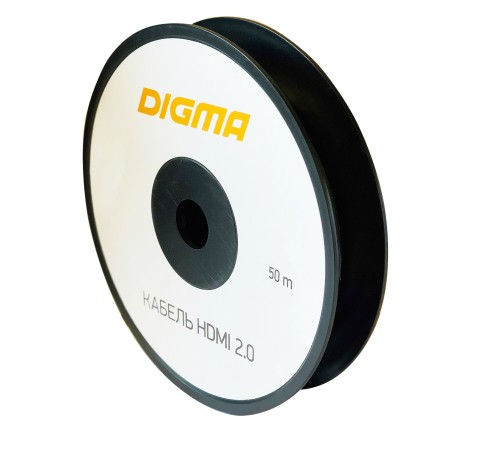 Кабель аудио-видео Digma HDMI 2.0 AOC HDMI (m)/HDMI (m) 50м. позолоч.конт. черный (BHP AOC 2.0-50) Кабель аудио-видео Digma HDMI 2.0 AOC HDMI (m)/HDMI (m) 50м. позолоч.конт. черный (BHP AOC 2.0-50)