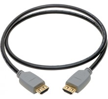 Кабель аудио-видео Tripplite HDMI (m)/HDMI (m) 0.9м. позолоч.конт. черный/серый (P568-003-2A)