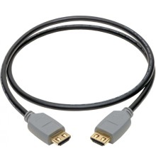 Кабель аудио-видео Tripplite HDMI (m)/HDMI (m) 0.9м. позолоч.конт. черный/серый (P568-003-2A)