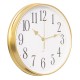 Часы настенные аналоговые Бюрократ WallC-R76P D29см белый (WALLC-R76P29/GOLD)