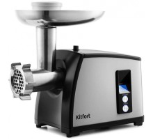 Мясорубка Kitfort KT-2105 1800Вт серебристый/черный