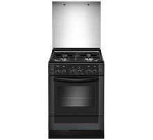 Плита Газовая Gefest ПГ 6300-02 0346 черный (стеклянная крышка) реш.чугун