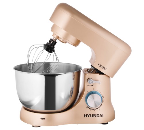 Миксер планетарный Hyundai HYM-S5551 1300Вт бежевый Миксер планетарный Hyundai HYM-S5551 1300Вт бежевый