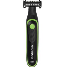 Триммер Polaris PHC 0303RB черный/лайм 240Вт (насадок в компл:3шт)