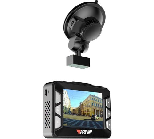 Видеорегистратор с радар-детектором Artway MD-108 GPS черный Видеорегистратор с радар-детектором Artway MD-108 GPS черный