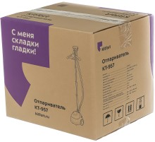 Отпариватель напольный Kitfort КТ-957 1500Вт белый/бирюзовый