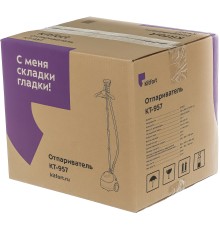 Отпариватель напольный Kitfort КТ-957 1500Вт белый/бирюзовый