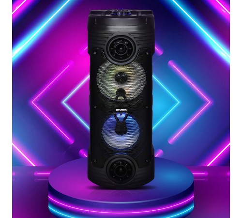 Минисистема Hyundai H-MC170 черный 80Вт FM USB BT SD/MMC Минисистема Hyundai H-MC170 черный 80Вт FM USB BT SD/MMC