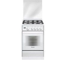 Плита Газовая Gefest ПГ 5300-03 0040 белый (стеклянная крышка) реш.чугун