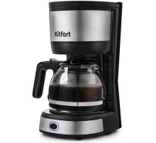 Кофеварка капельная Kitfort КТ-730 650Вт черный/нержавеющая сталь