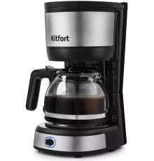 Кофеварка капельная Kitfort КТ-730 650Вт черный/нержавеющая сталь
