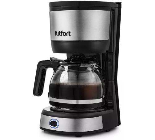 Кофеварка капельная Kitfort КТ-730 650Вт черный/нержавеющая сталь Кофеварка капельная Kitfort КТ-730 650Вт черный/нержавеющая сталь