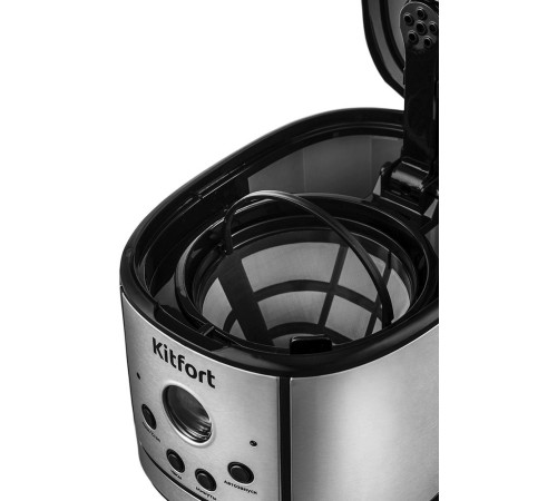 Кофеварка капельная Kitfort КТ-732 900Вт нержавеющая сталь/черный Кофеварка капельная Kitfort КТ-732 900Вт нержавеющая сталь/черный