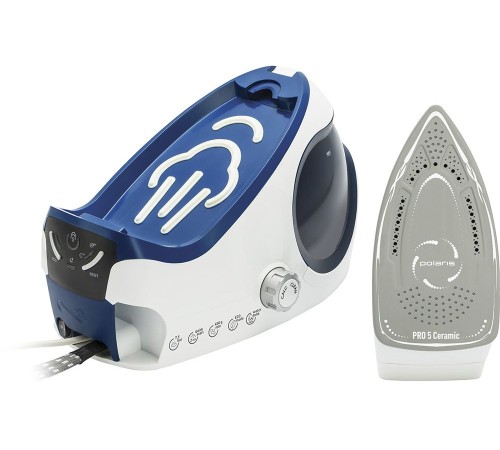 Парогенератор Polaris PSS 7530K 2400Вт синий/белый