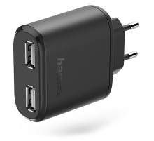 Сетевое зар./устр. Hama H-173608 2.4A+2.4A 2xUSB универсальное черный (00173608)