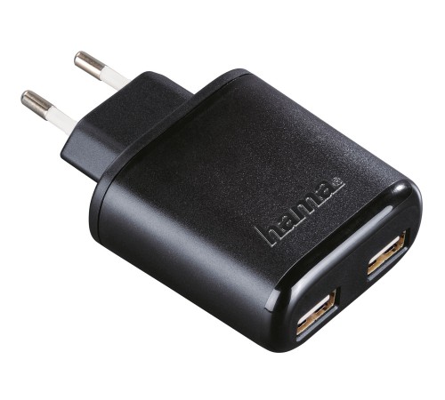Сетевое зар./устр. Hama H-173608 2.4A+2.4A 2xUSB универсальное черный (00173608) Сетевое зар./устр. Hama H-173608 2.4A+2.4A 2xUSB универсальное черный (00173608)