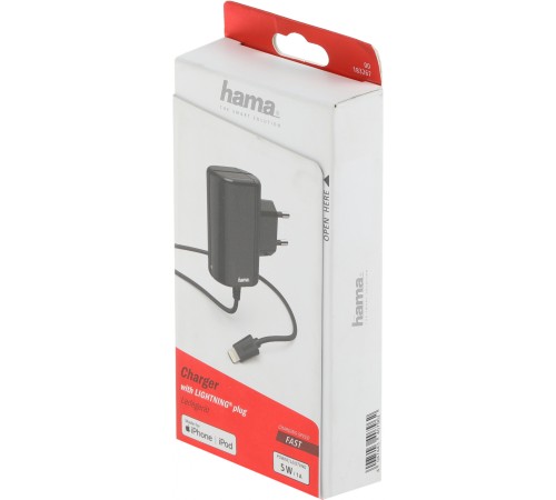 Сетевое зар./устр. Hama H-183267 1A для Apple черный (00183267) Сетевое зар./устр. Hama H-183267 1A для Apple черный (00183267)