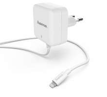 Сетевое зар./устр. Hama H-183318 30W 3A (PD) для Apple белый (00183318)