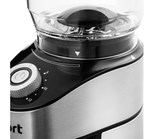 Кофемолка Kitfort КТ-744 сист.помол.:жернова вместим.:160гр черный Кофемолка Kitfort КТ-744 сист.помол.:жернова вместим.:160гр черный