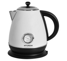 Чайник электрический Hyundai HYK-S4502 1.7л. 2200Вт жемчужный/черный корпус: металл/пластик