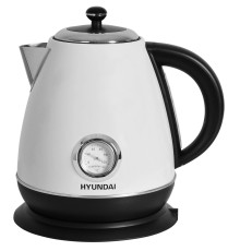 Чайник электрический Hyundai HYK-S4502 1.7л. 2200Вт жемчужный/черный корпус: металл/пластик