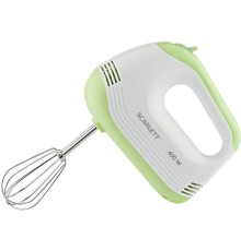 Миксер ручной Scarlett SC-HM40S15 400Вт белый/зеленый