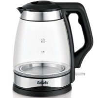 Чайник электрический BBK EK1728G 1.7л. 2200Вт черный корпус: стекло