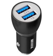 Автомобильное зар./устр. Wiiix UCC-2-17B 2.4A+1A 2xUSB универсальное черный