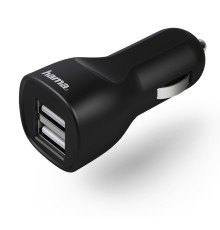 Автомобильное зар./устр. Hama H-1401660 1.2A+1.2A 2xUSB универсальное черный (00173624)
