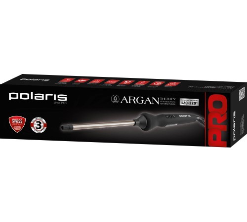 Щипцы Polaris PHS 1509TAi stick Argan Therapy PRO 40Вт черный макс.темп.:220С покрытие:турмалиновое (PHS 1509TAI) Щипцы Polaris PHS 1509TAi stick Argan Therapy PRO 40Вт черный макс.темп.:220С покрытие:турмалиновое (PHS 1509TAI)