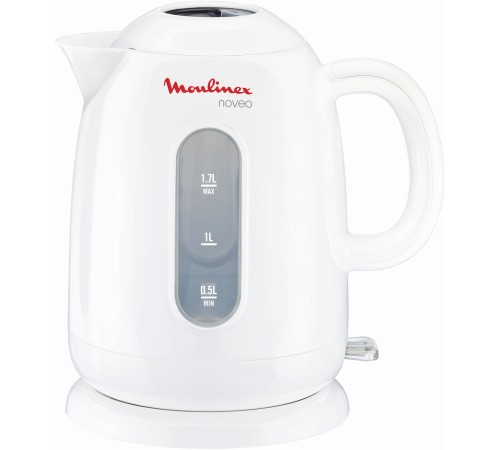 Чайник электрический Moulinex Noveo BY282130 1.7л. 2400Вт белый корпус: пластик (7211001308)