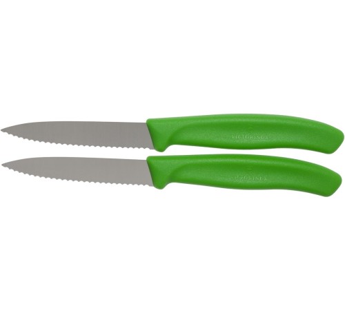 Набор ножей кухон. Victorinox Swiss Classic 6.7636.L114B компл.:2предм. салатовый блистер Набор ножей кухон. Victorinox Swiss Classic 6.7636.L114B компл.:2предм. салатовый блистер