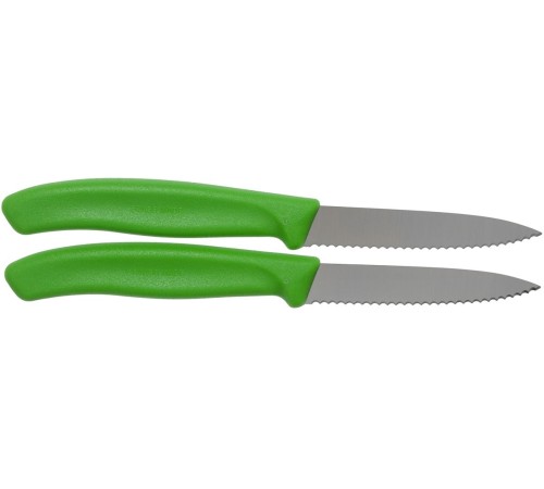Набор ножей кухон. Victorinox Swiss Classic 6.7636.L114B компл.:2предм. салатовый блистер Набор ножей кухон. Victorinox Swiss Classic 6.7636.L114B компл.:2предм. салатовый блистер