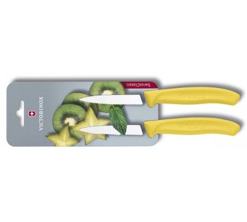 Набор ножей кухон. Victorinox Swiss Classic 6.7636.L118B компл.:2предм. желтый блистер