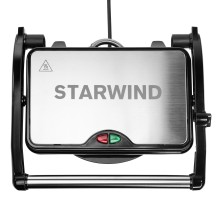 Электрогриль Starwind SSG2040 1500Вт серебристый/черный
